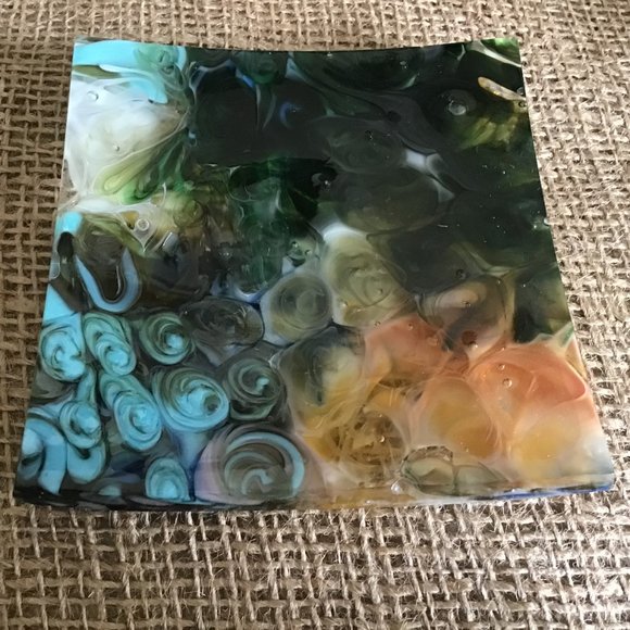 Fused Art Glass Catch-all Dish - Picture 5 of 8